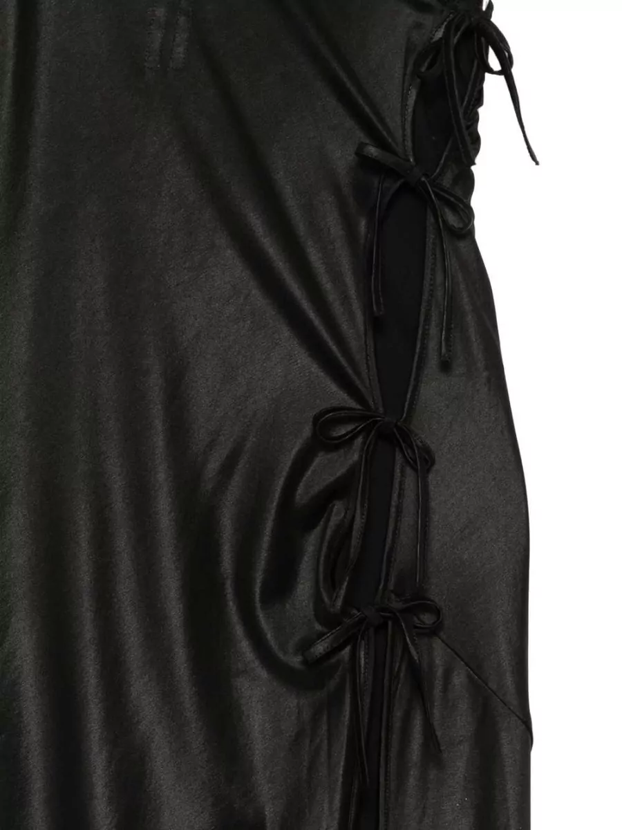 Rick Owens Drkshdw One-Shoulder Asymmetric Maxi Dress