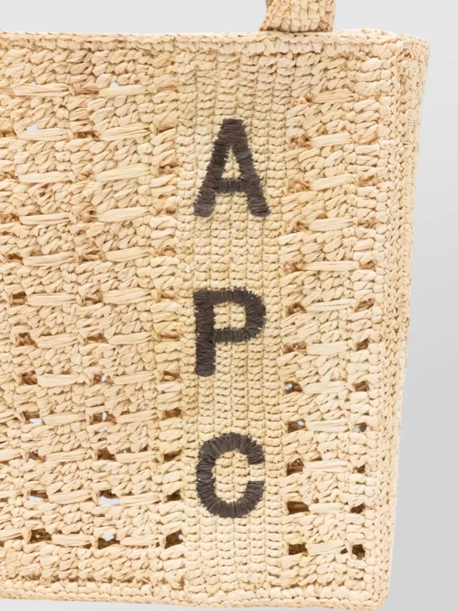 A.p.c. Small Raffia Beach Bag