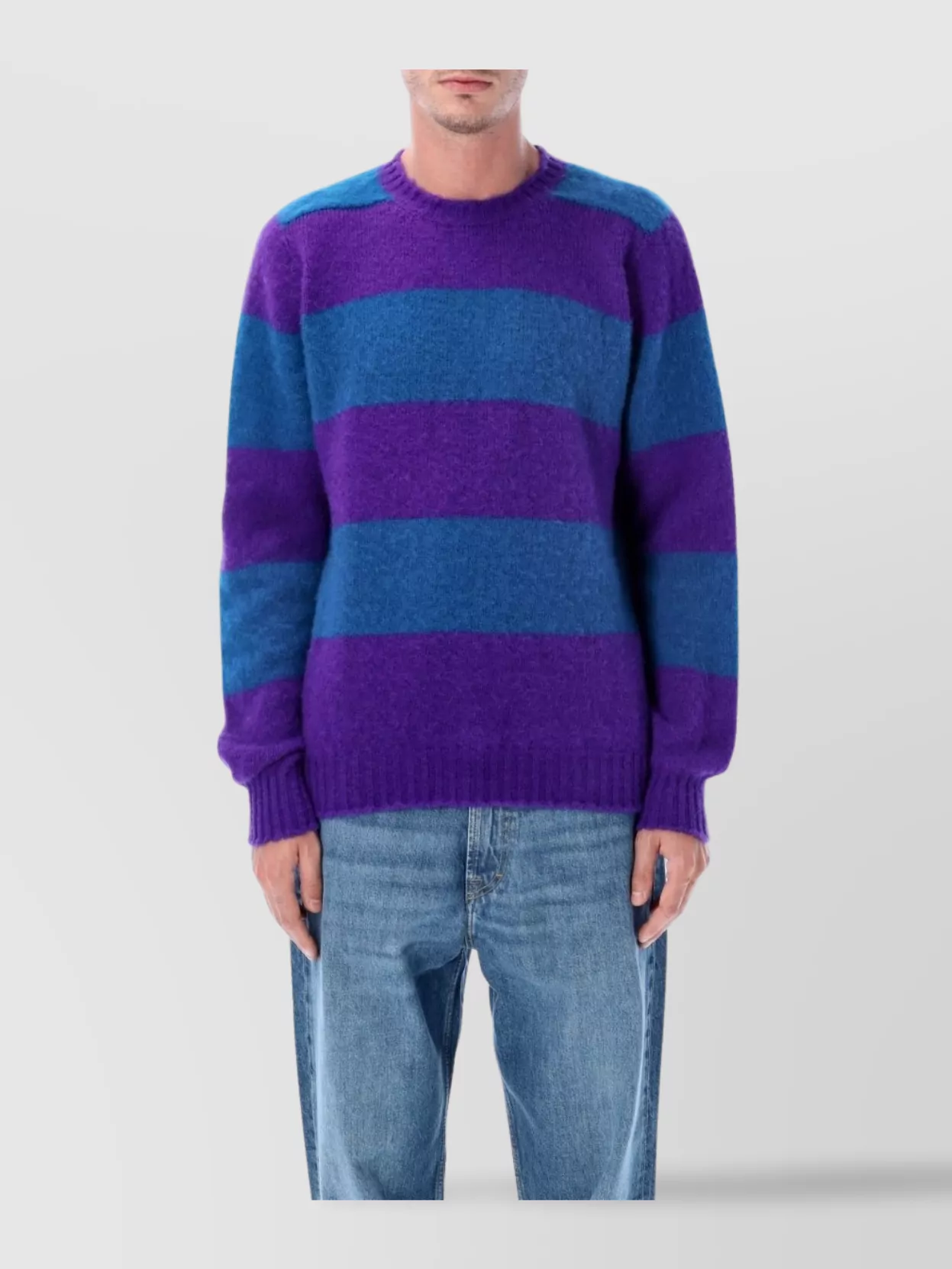 Howlin' Striped-pattern Crew-neck Sweater