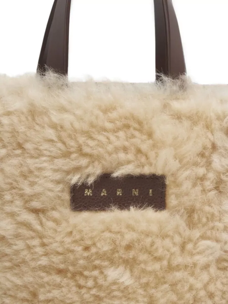 Marni Museo Mini Lamb Fur Tote Bag
