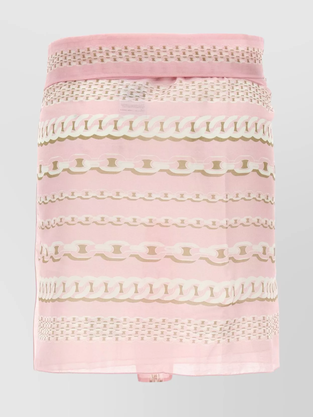 Versace 'Chain Print Sheer Wrap Sarong With Bow Detail'
