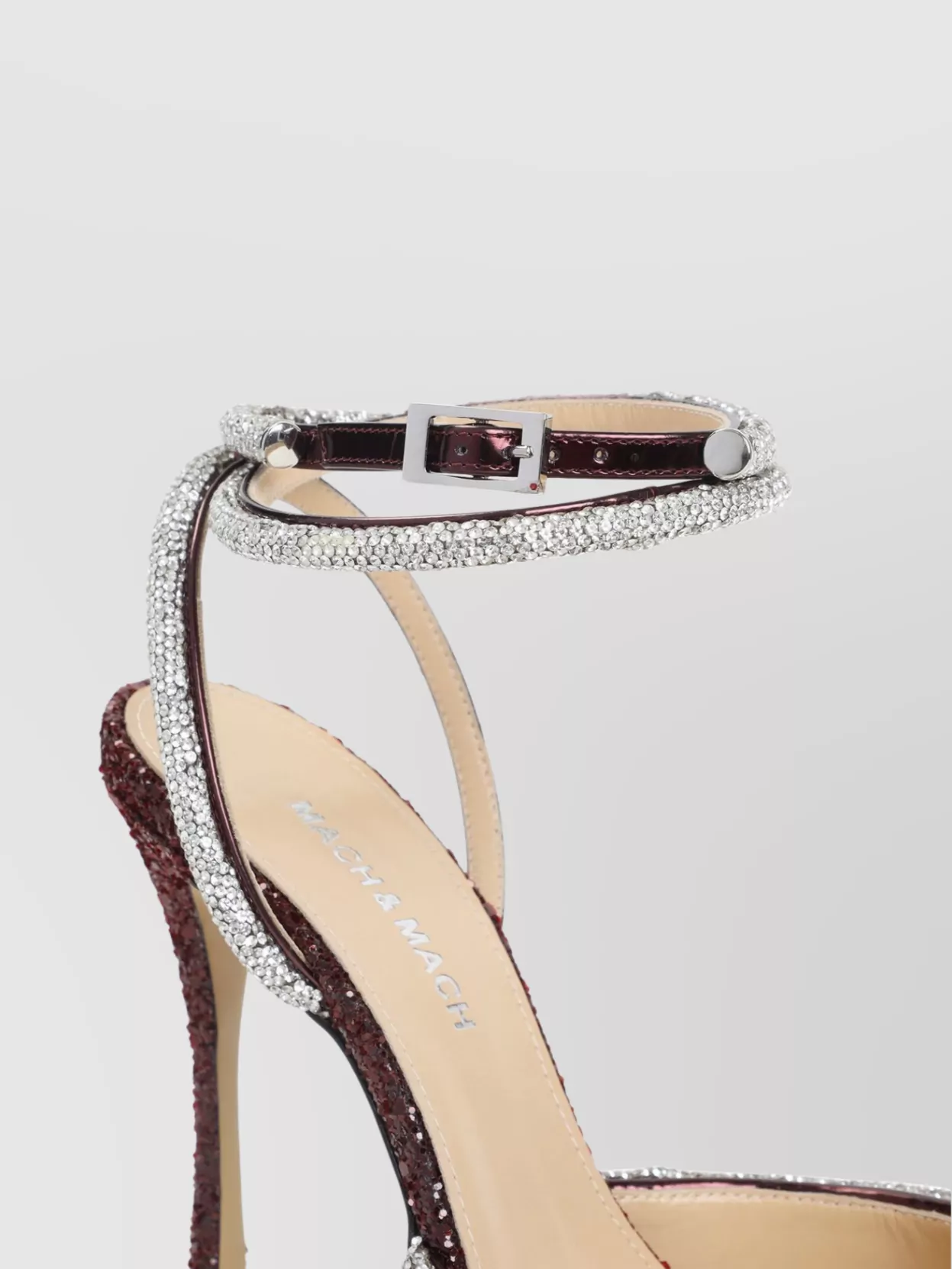Mach & Mach Double Bow Crystal Stiletto Pumps