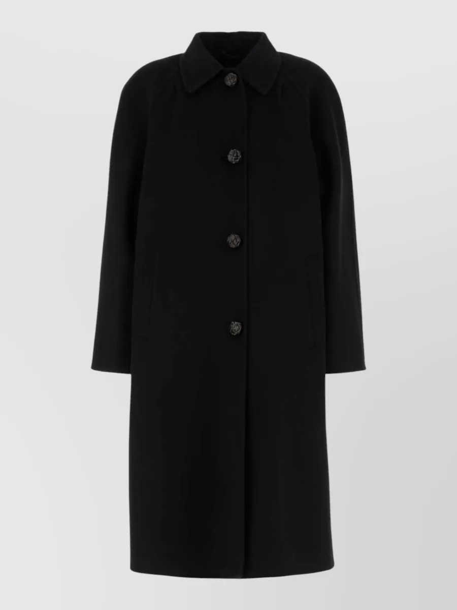 Prada cashmere virgin wool single-breasted coat