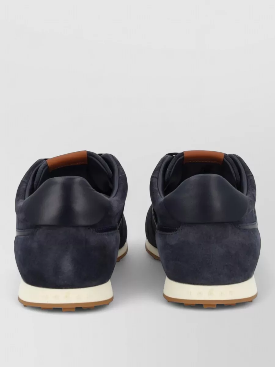 Hogan Suede Upper Sneakers Rubber Sole Design