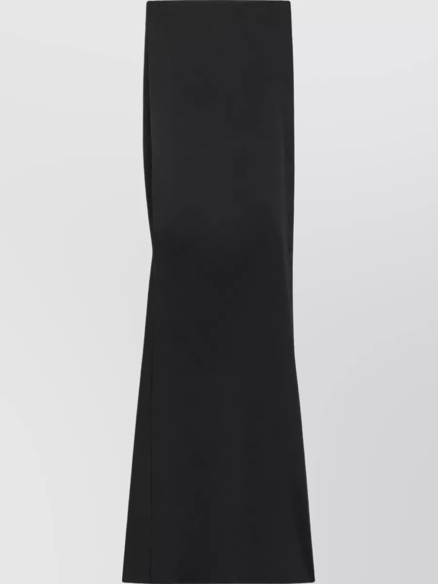 Courrèges Strapless satin maxi dress