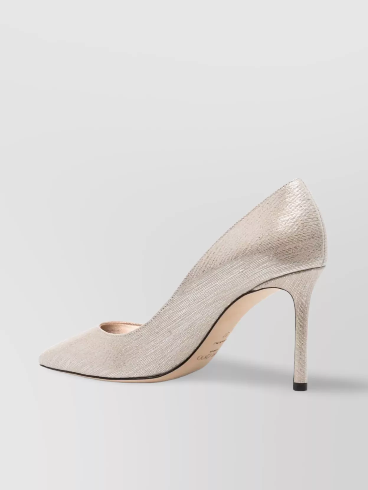 Jimmy Choo Lamé Fabric Pointed Toe Pumps