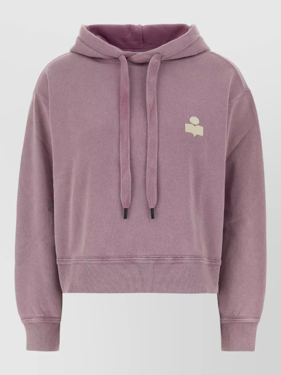 Isabel Marant Etoile Cotton blend logo-print hooded sweatshirt