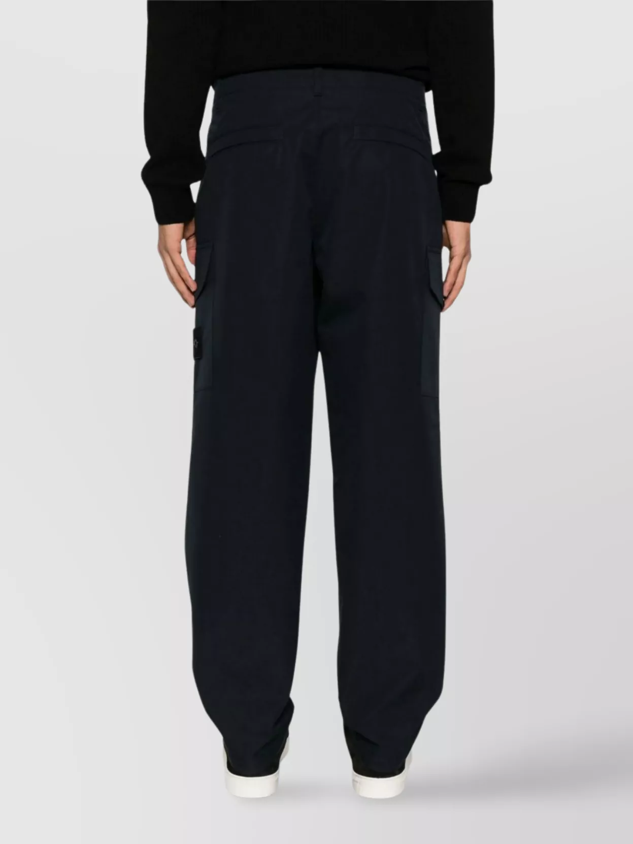 Stone Island Regular Trousers With Hidden Snap Button