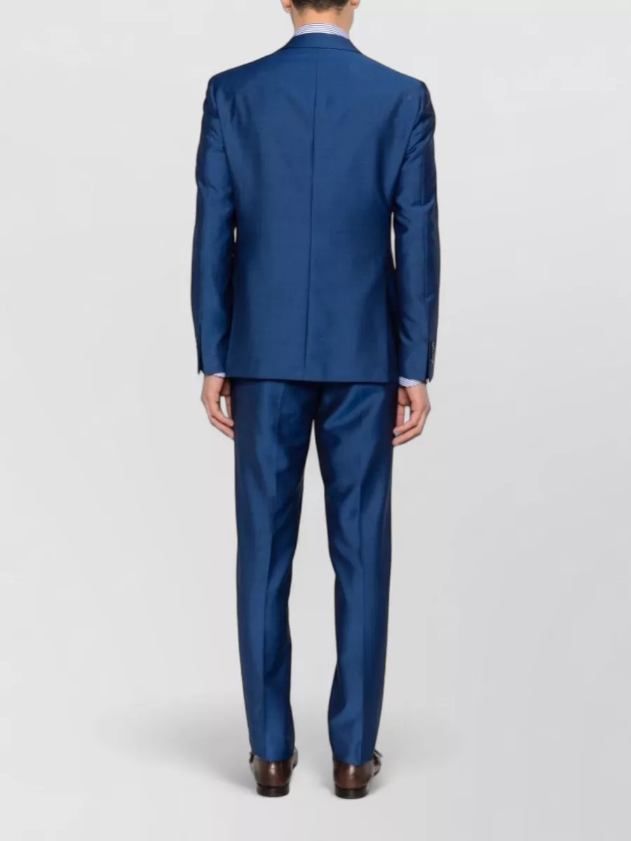 Luigi Bianchi Tailored Suit Notch Lapel Chest Pocket