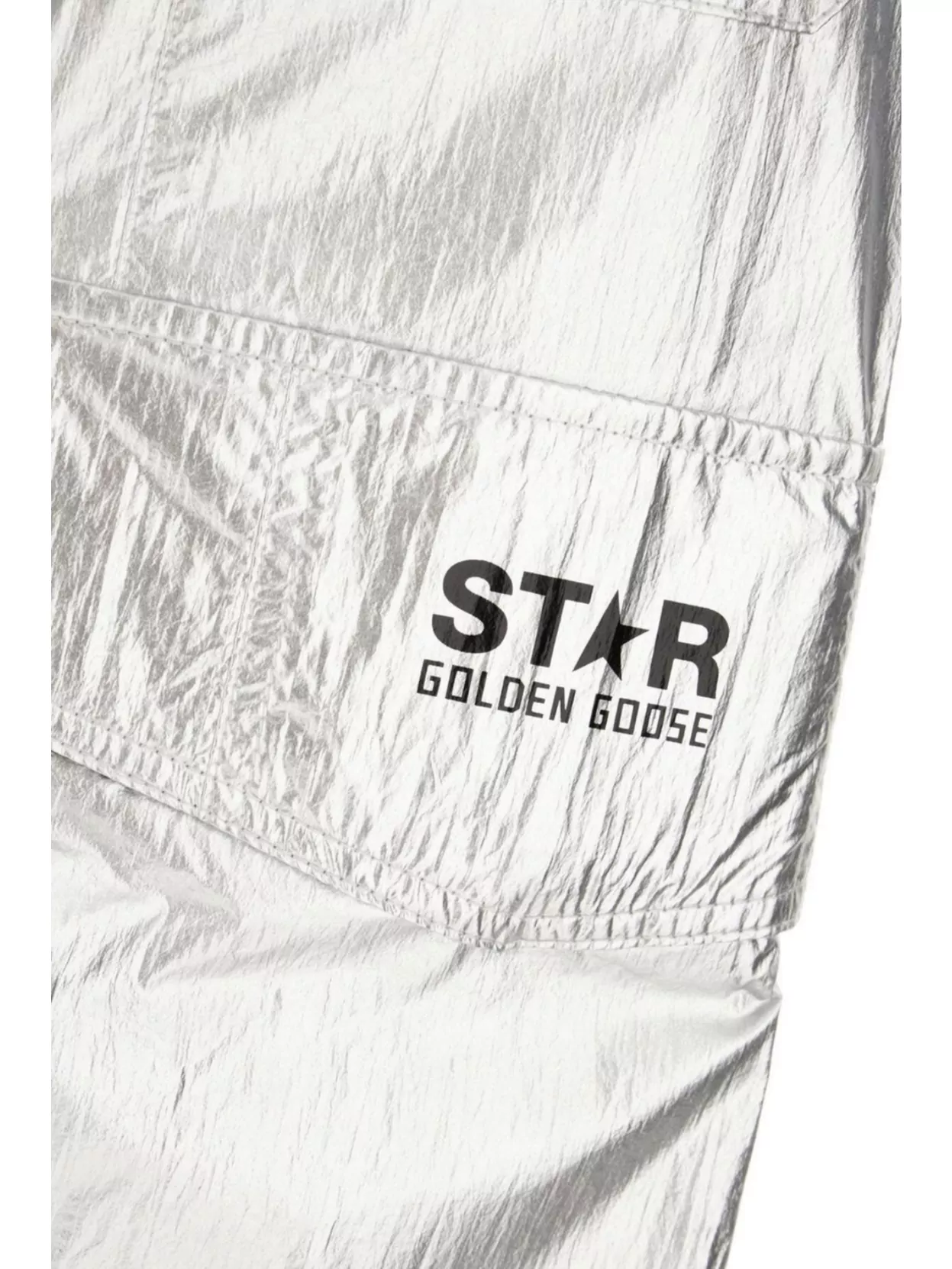 Golden Goose Cargo Pants Metallic Multiple Pockets