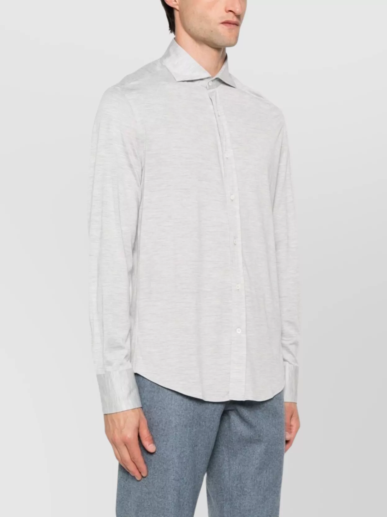 Brunello Cucinelli Silk And Cotton Blend Shirt