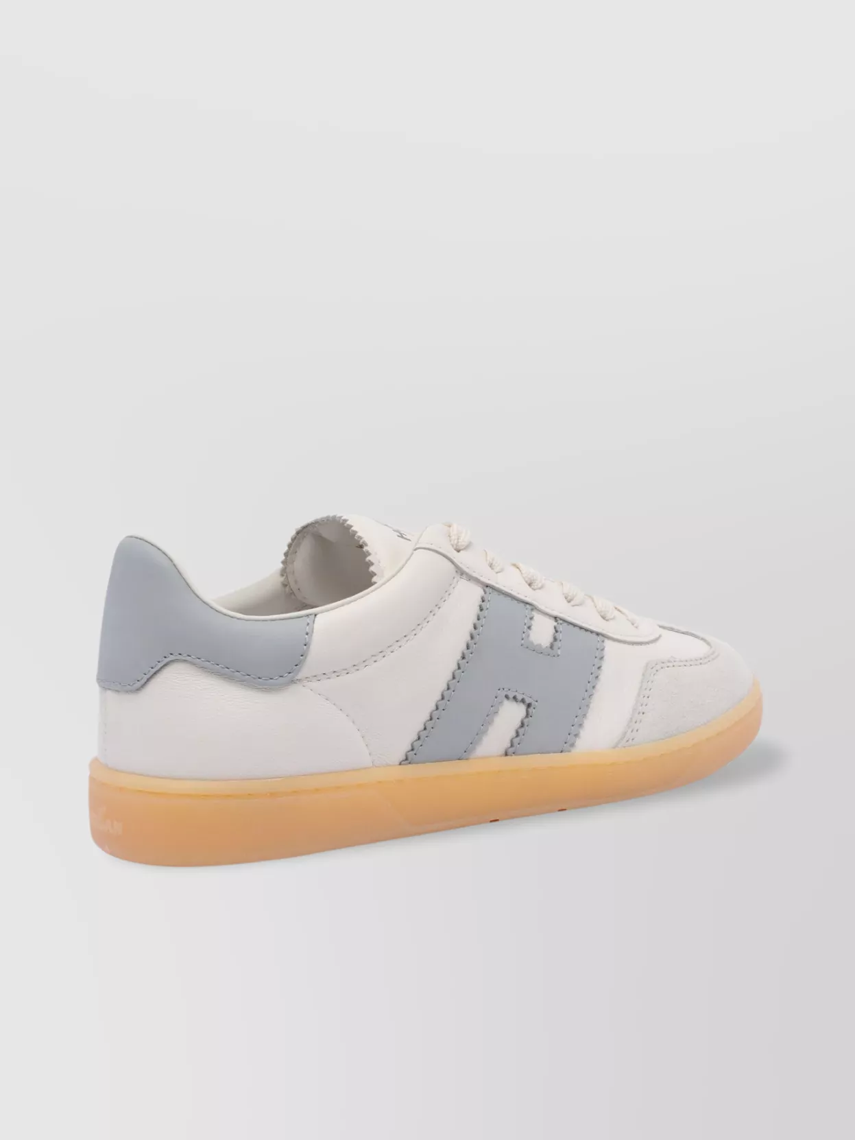 Hogan Leather Low Top Sneakers With Rubber Sole