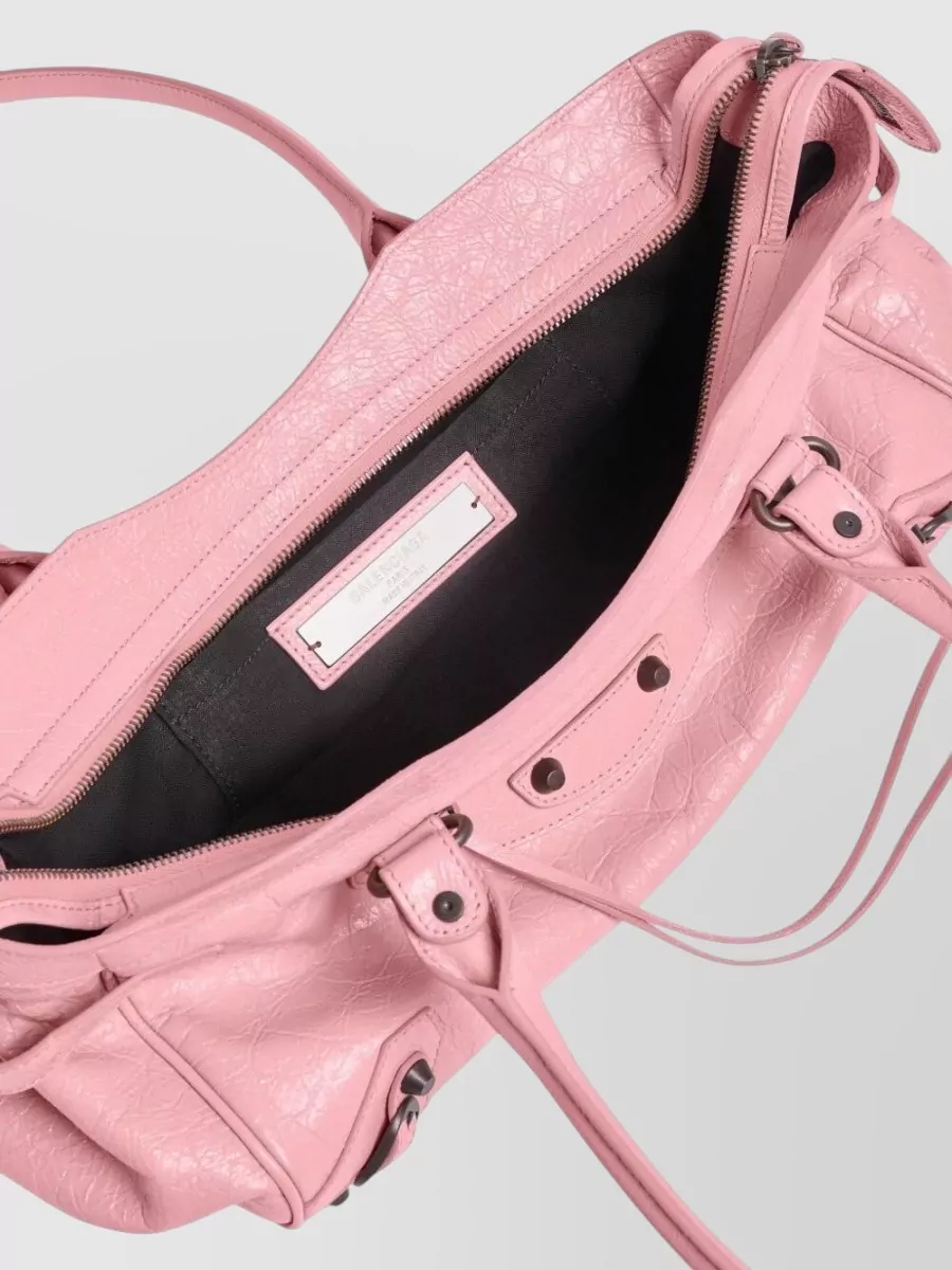 Balenciaga Le City East-West Leather Shoulder Bag