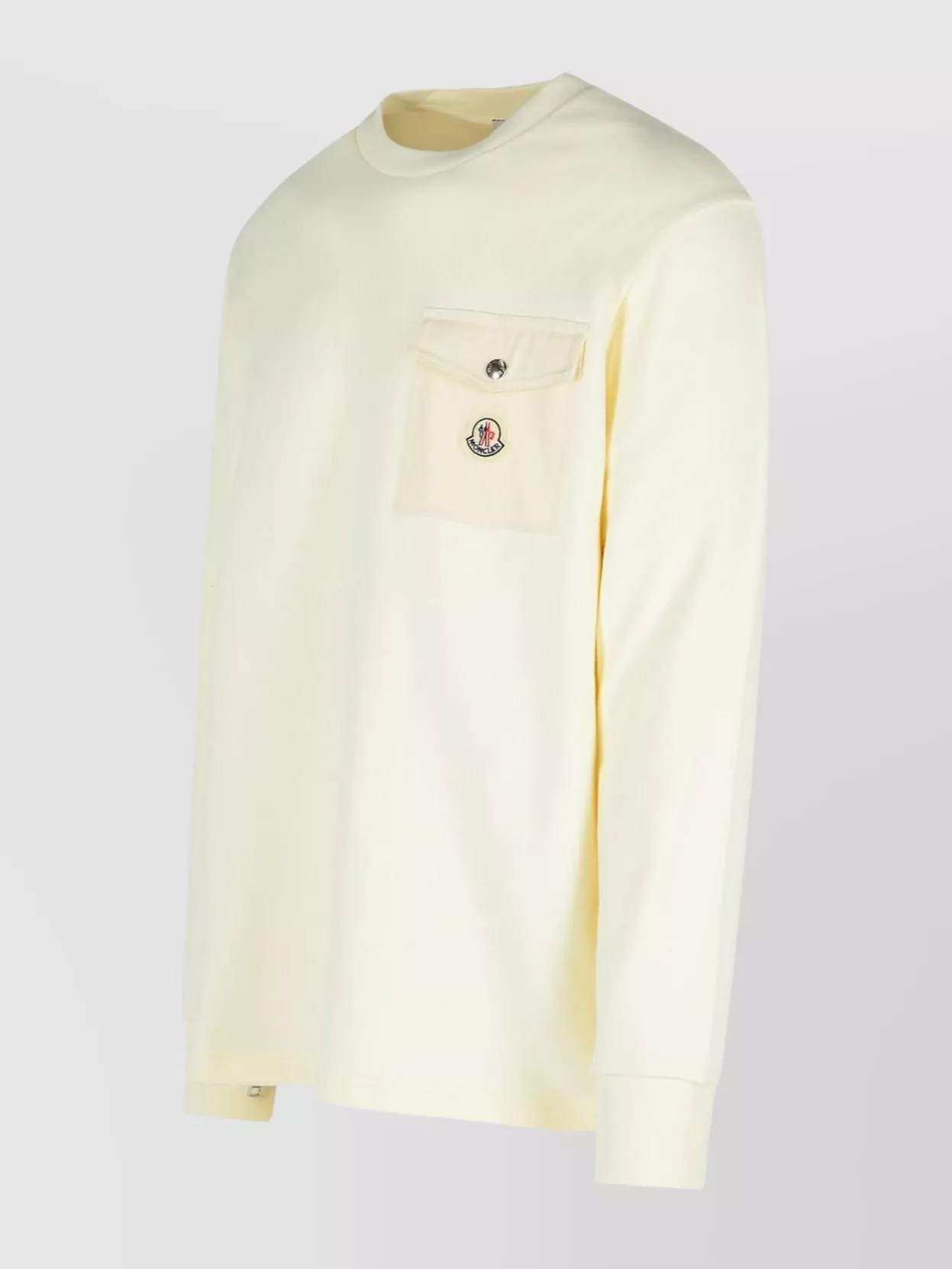 Moncler Crew Neck Cotton Sweatshirt With Chest Pocket