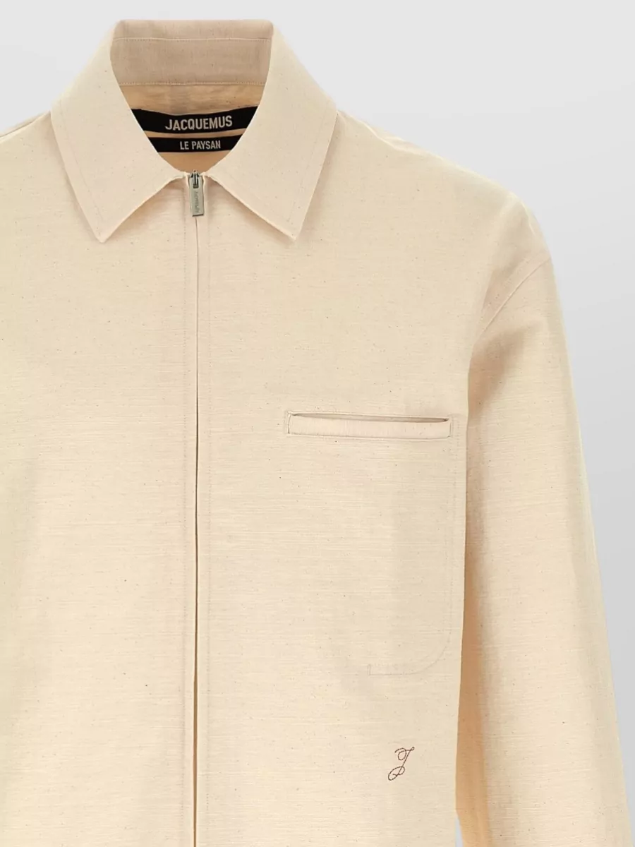 Jacquemus Mecano Shirt Buttoned Cuffs Pocket Back Graphic