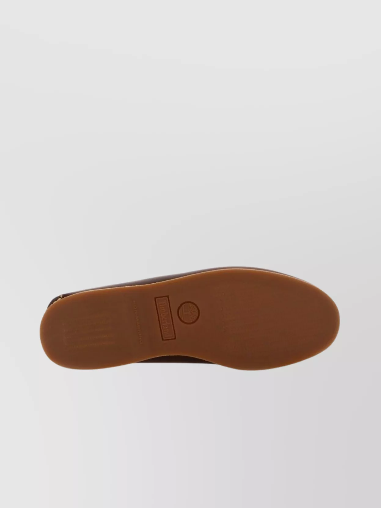 Timberland Stitched Moc Toe Boat Shoe With Rubber Sole