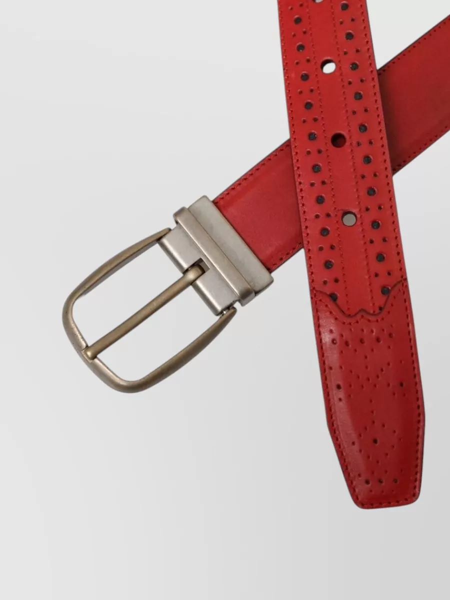 Dolce&Gabbana Leather Perforated Belt