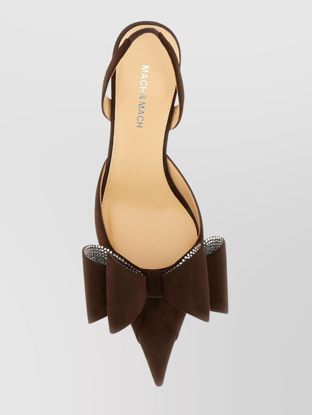 Mach & Mach Bow Detail Suede Leather Pumps