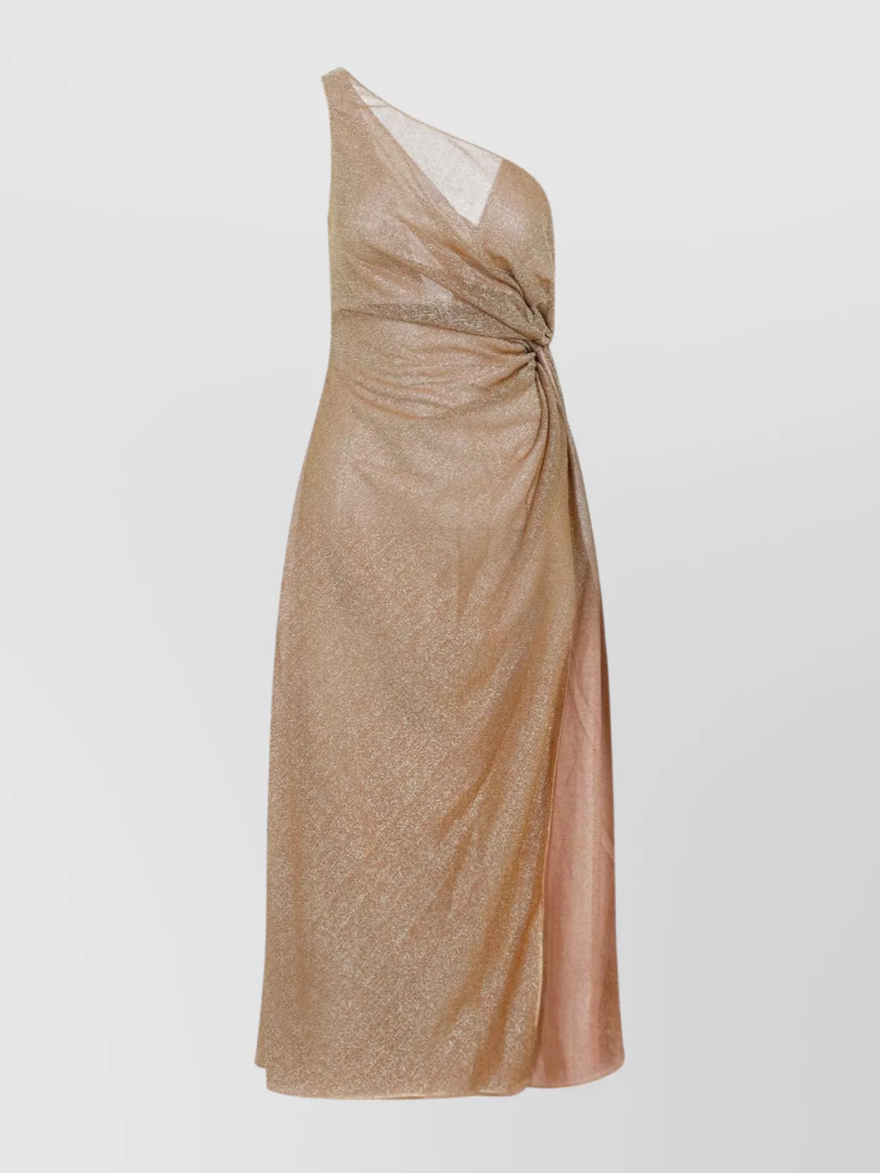 Oseree Oséree One Shoulder Dress In Lurex Knit
