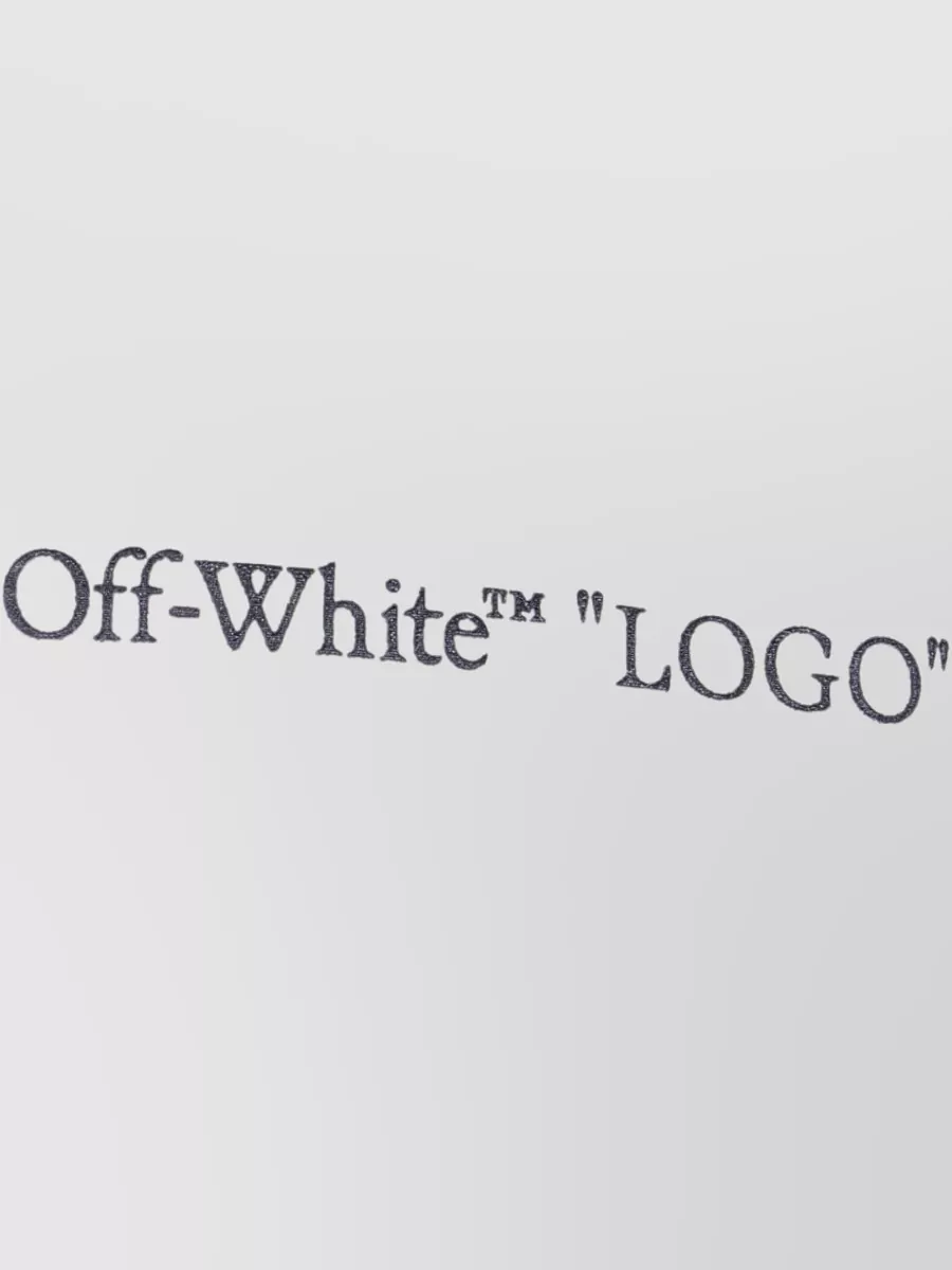 Off-White Logo Quote Regular Cotton Short-Sleeve T-Shirt