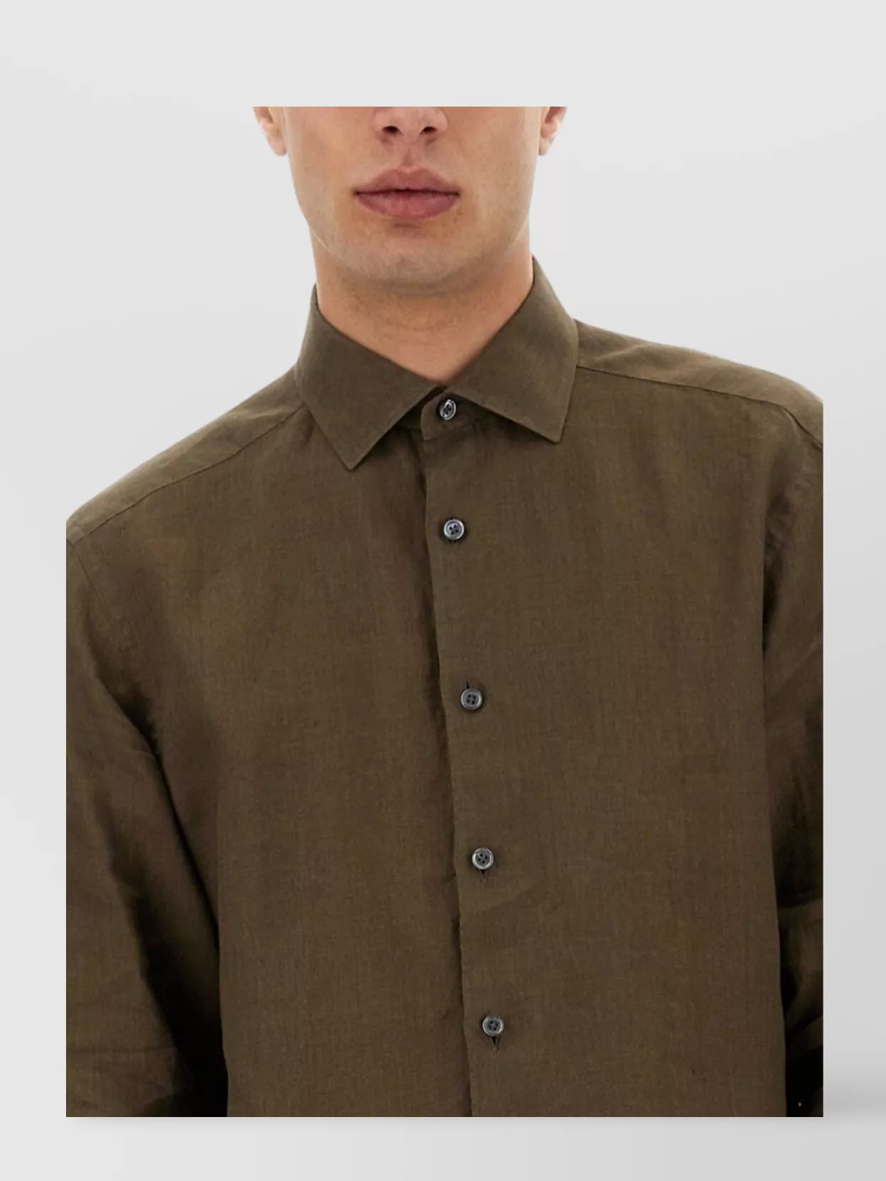 Zegna Linen Shirt Long Sleeves