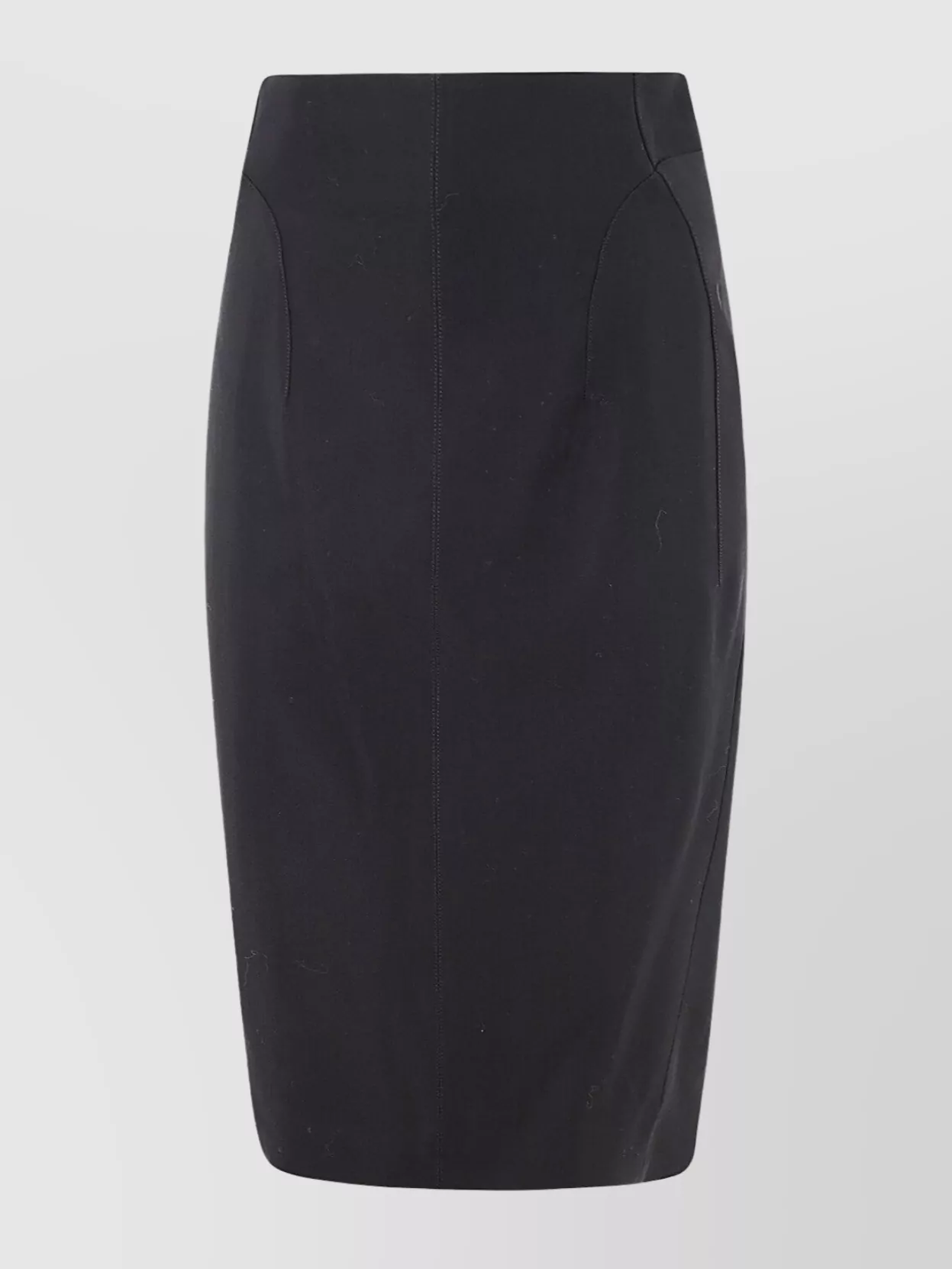 Mugler High Waist Skirt With Star Detail And Back Slit