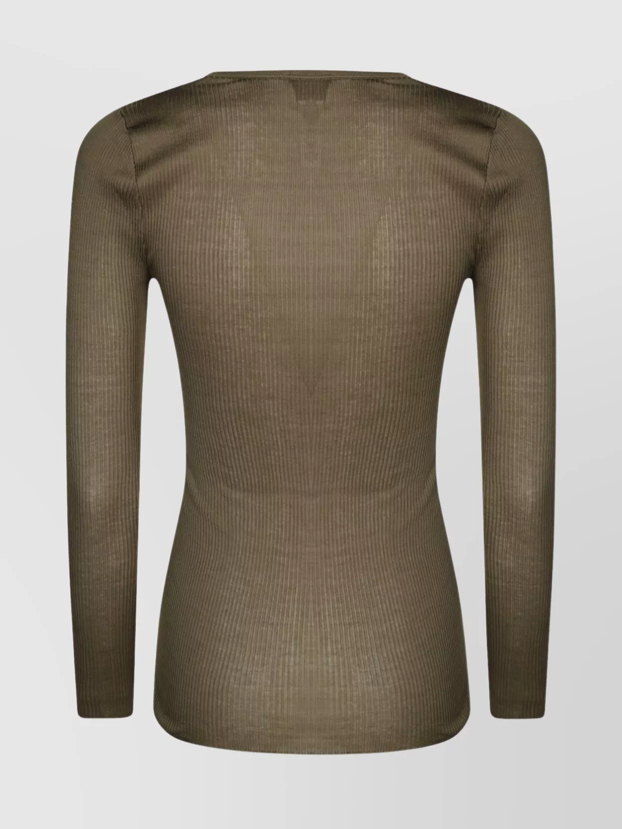 Isabel Marant Etoile Ribbed texture round neck long sleeves top