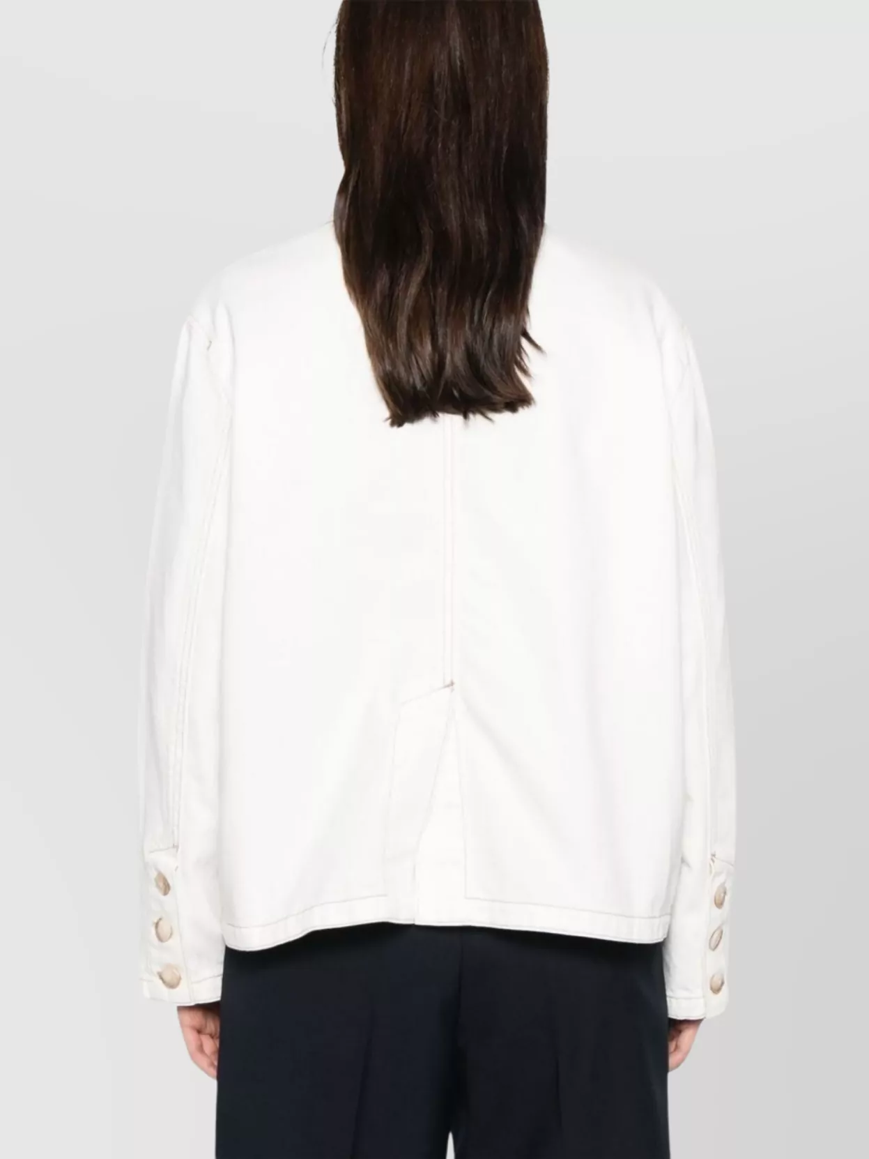 Emporio Armani Cotton Jacket With Collar And Pockets