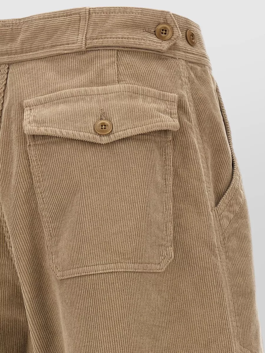 Cellar Door Corduroy Wide-Leg Trousers