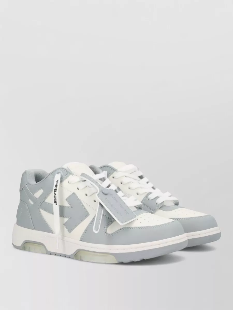 Off-White Leather Low-Top Sneakers