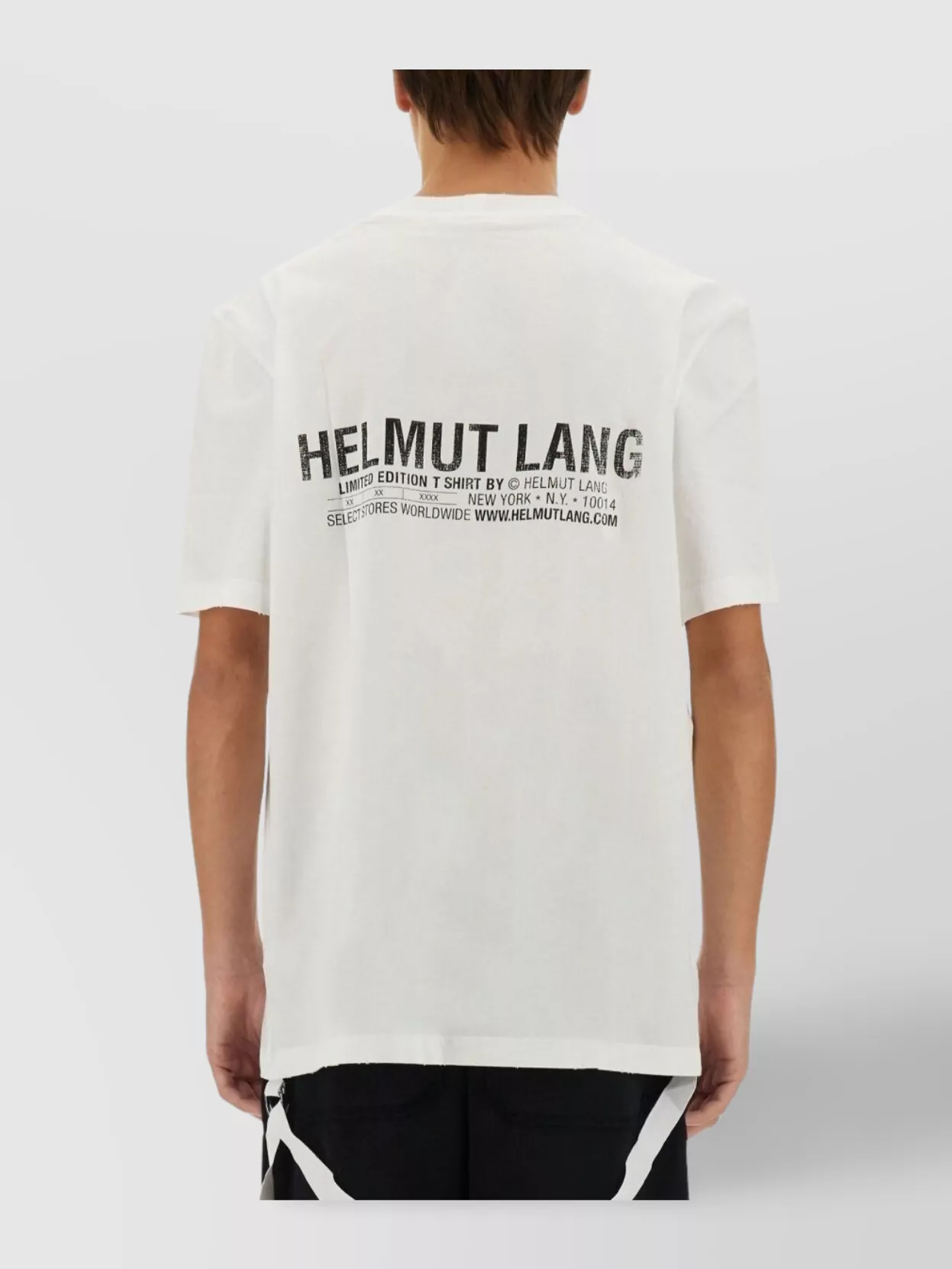 Helmut Lang Logo Crew Neck T-Shirt