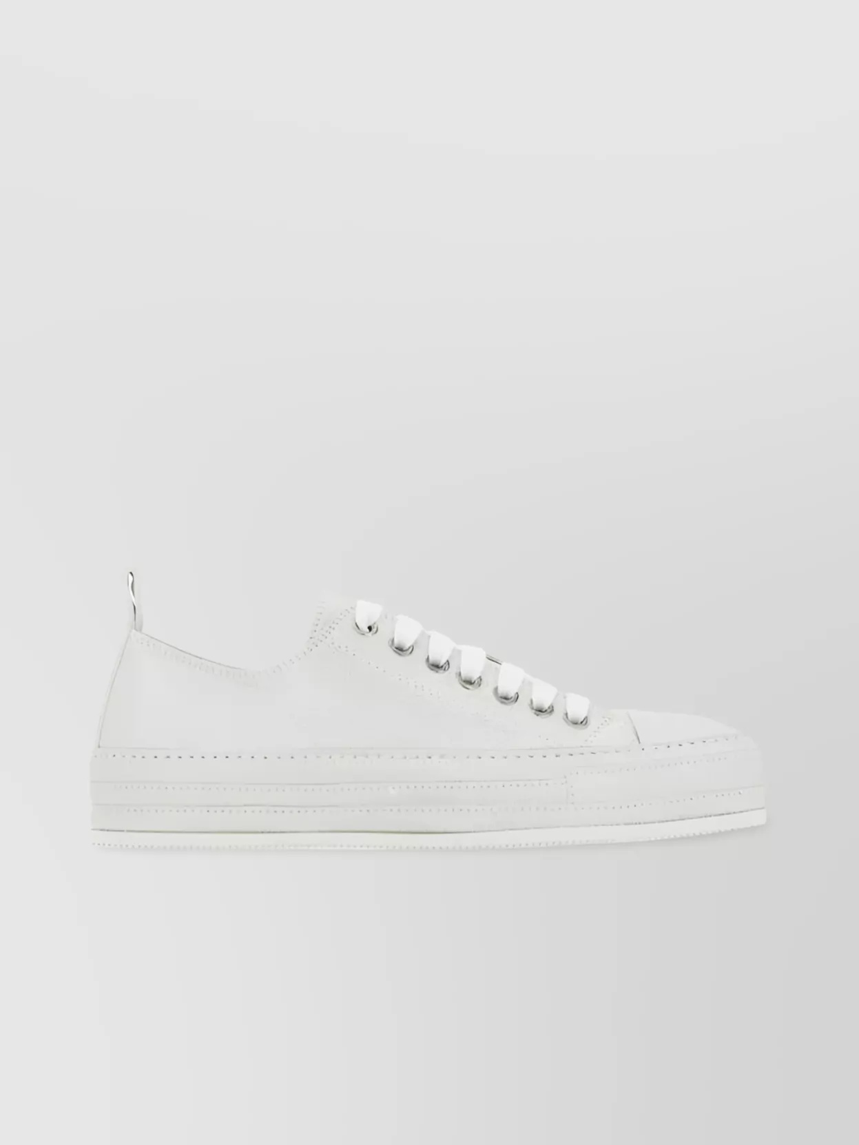 Shop Ann Demeulemeester Timeless Round Toe Sneakers In White