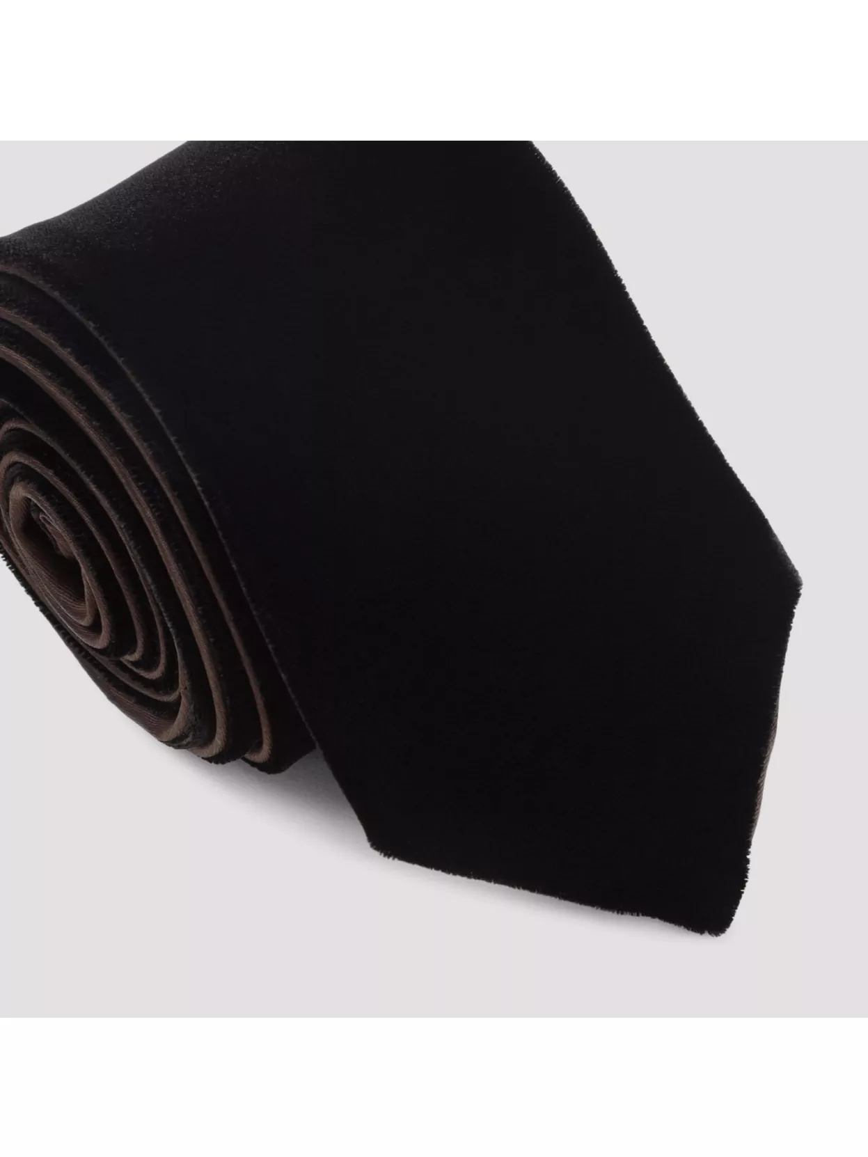 Giorgio Armani Smooth Texture Tonal Stitching Slim Tie In Black