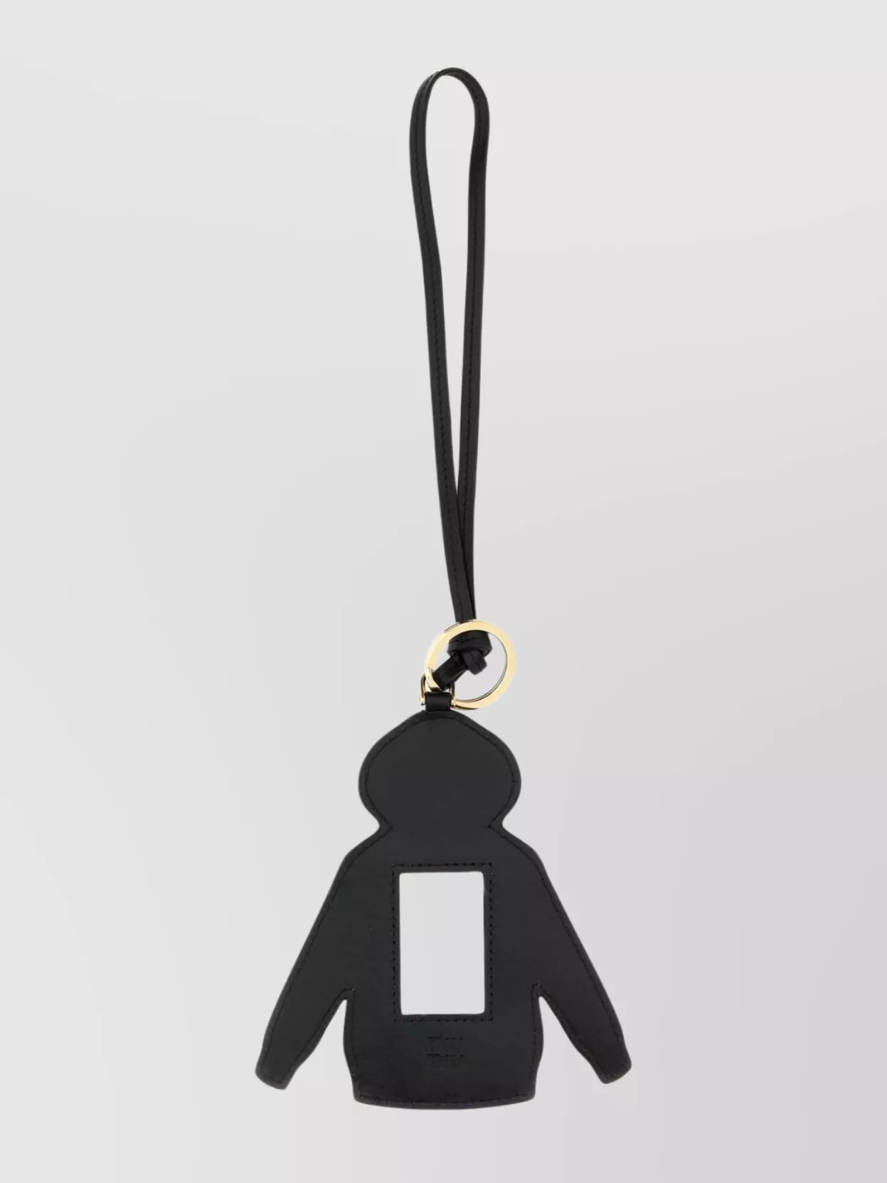 Miu Miu Suede Keyring Jacket Shape Gold-tone Hardware
