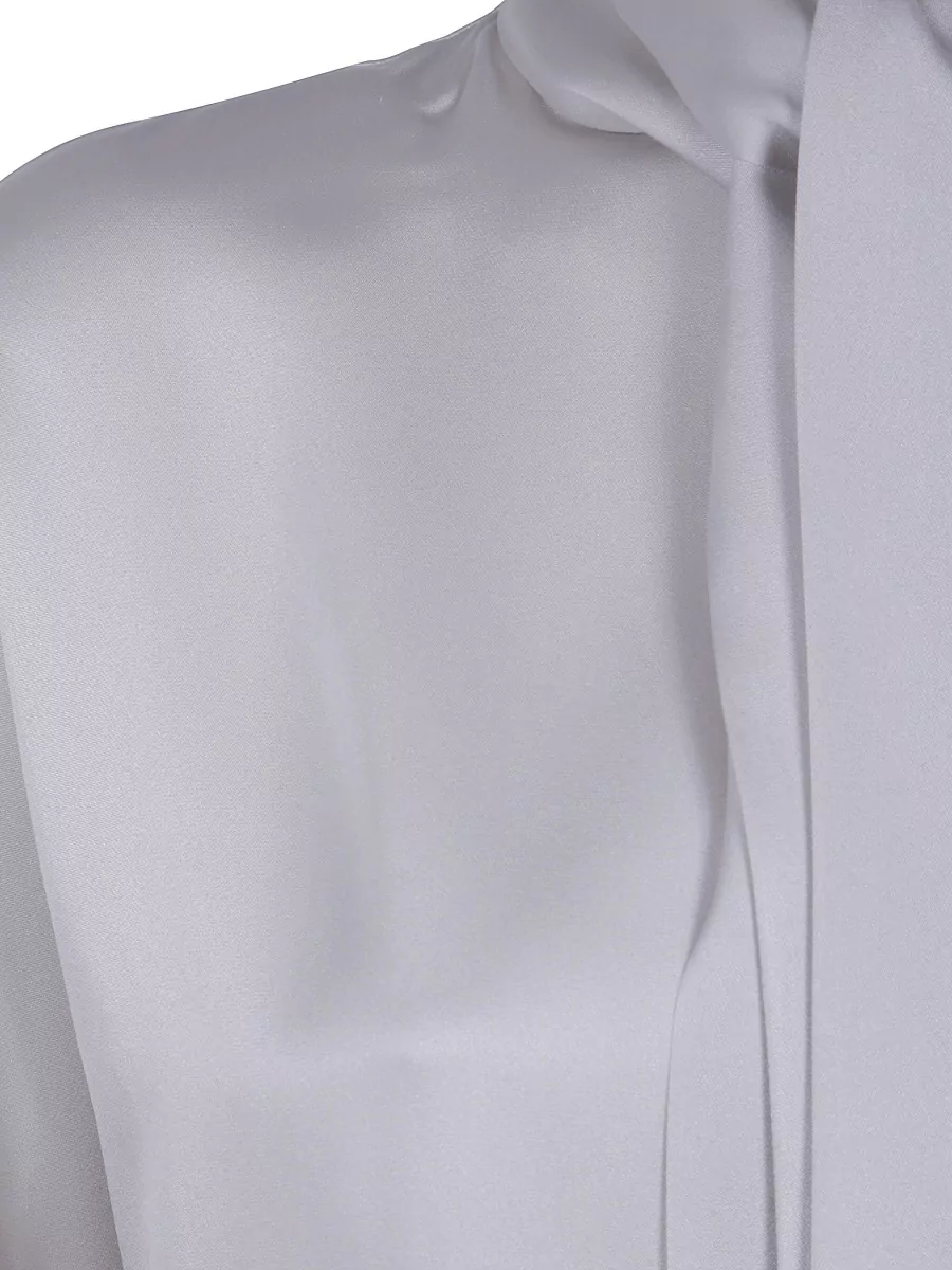 Brunello Cucinelli Silk Short-Sleeve Blouse