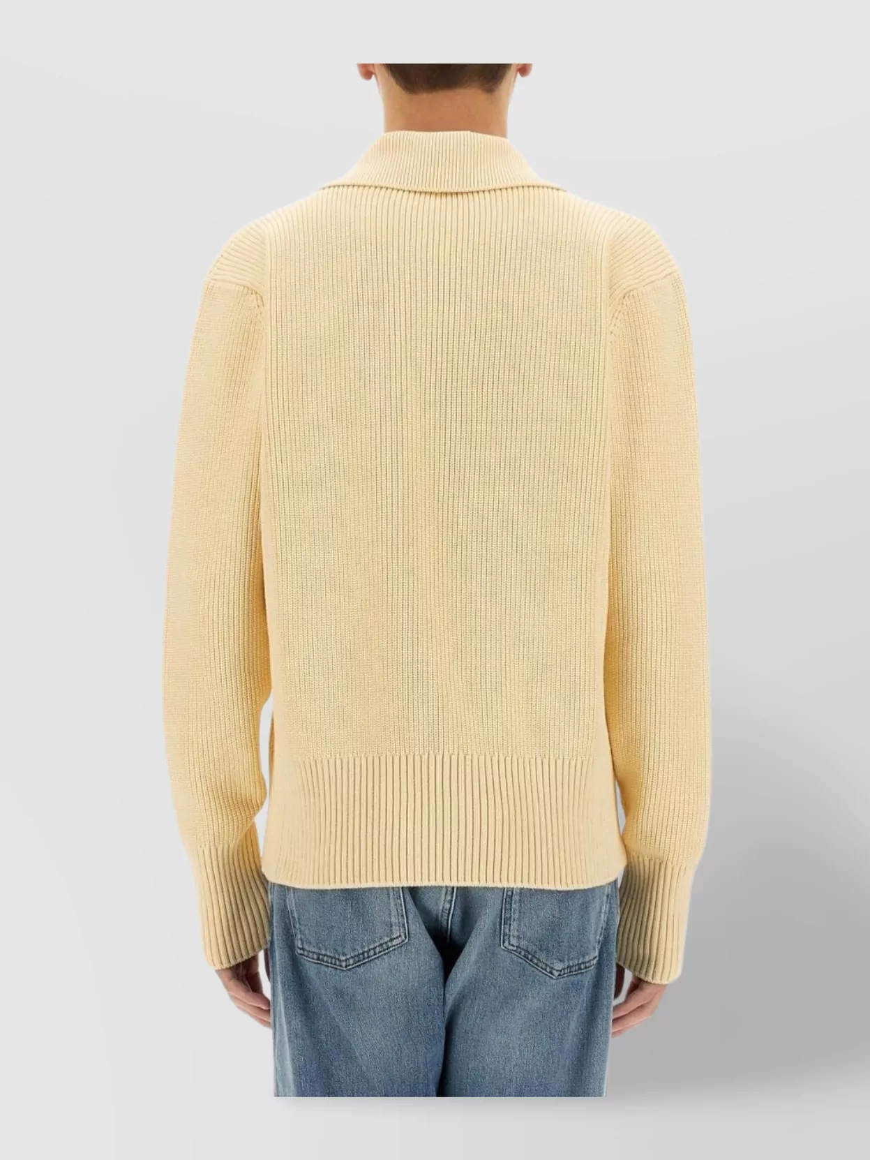 Lardini Button Detail Jersey Cotton Sweater