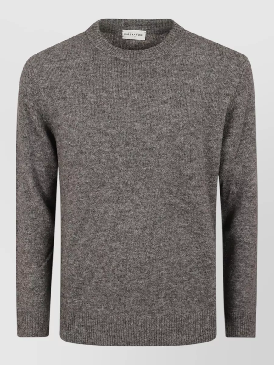 Ballantyne ribbed crewneck wool jumper
