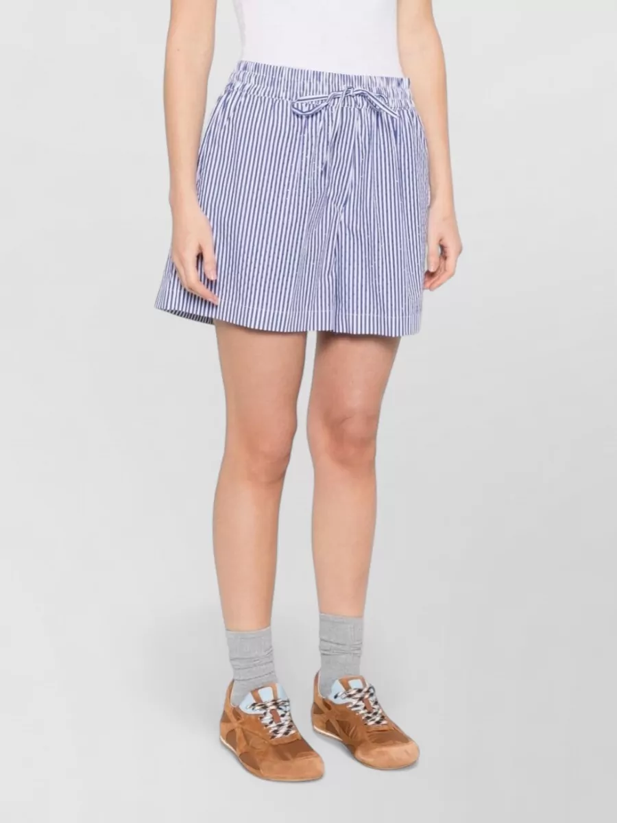 Parosh Striped Cotton Shorts