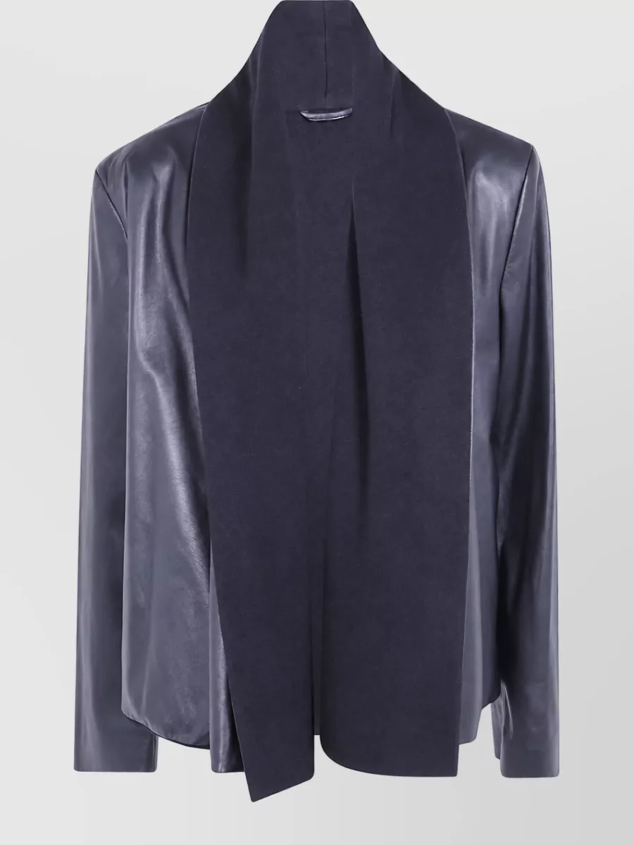 Totême Leather scarf jacket
