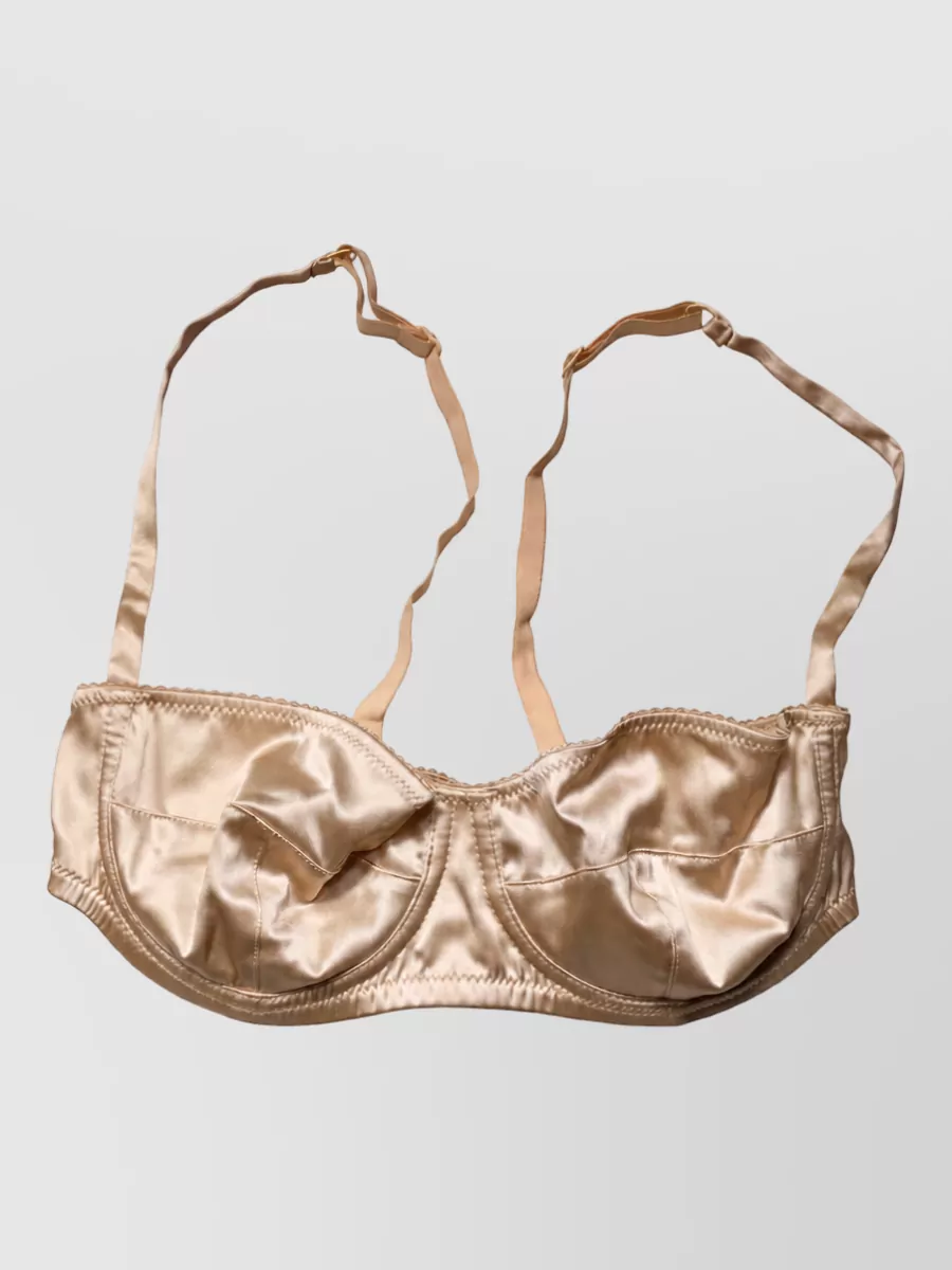 Dolce&Gabbana silk underwire balconette bra