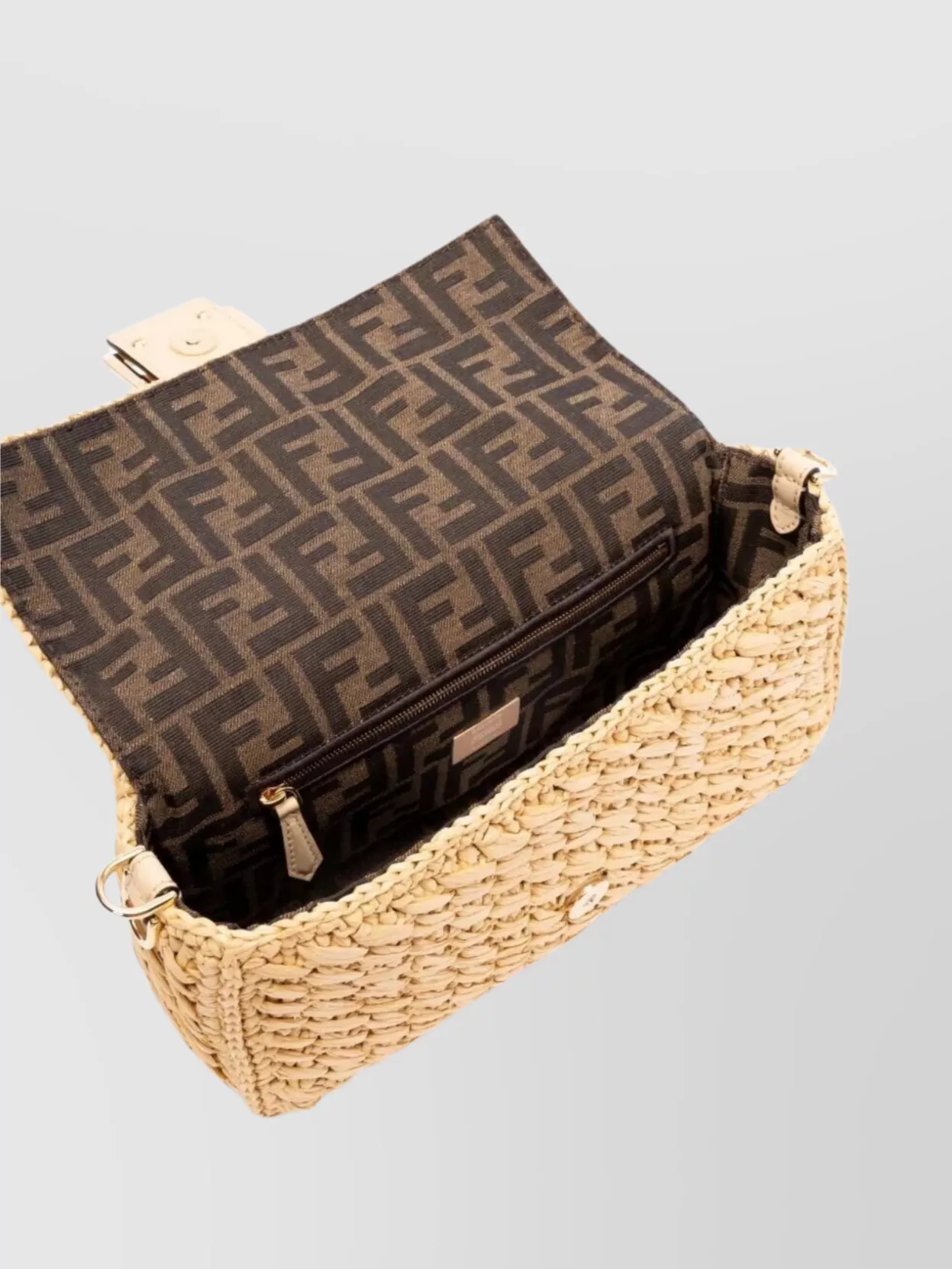 Fendi Crochet Medium Tote Bag With Detachable Strap