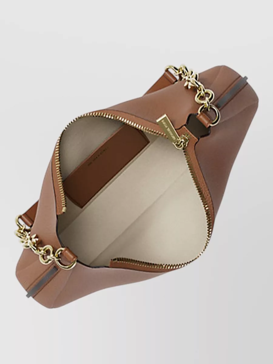 Michael Kors Chain Strap Shoulder Pouch Smooth Finish