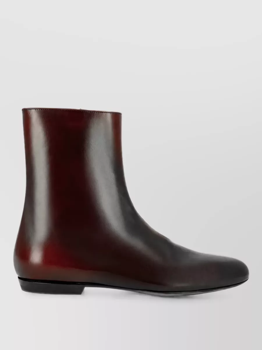 Dries Van Noten Gradient Leather Ankle Boots