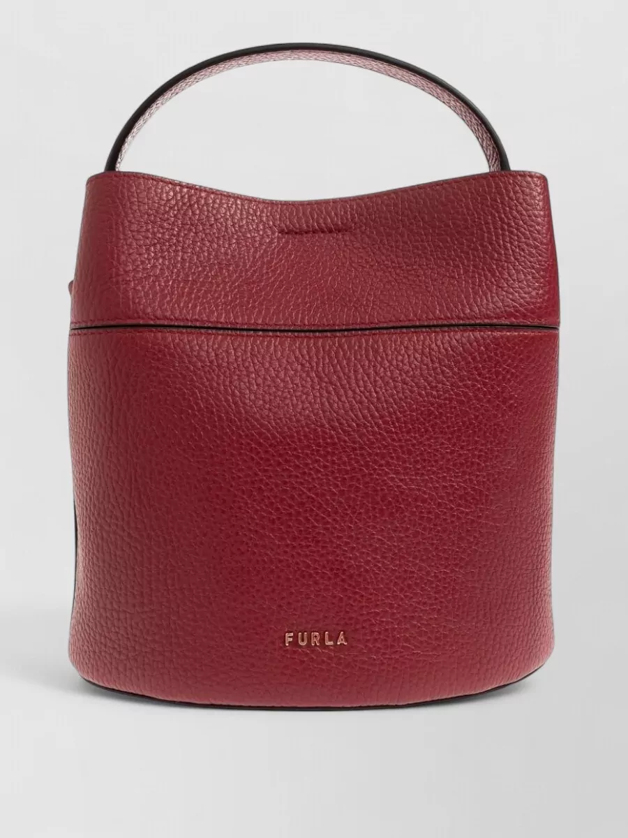 Furla Mini Leather Bucket Bag