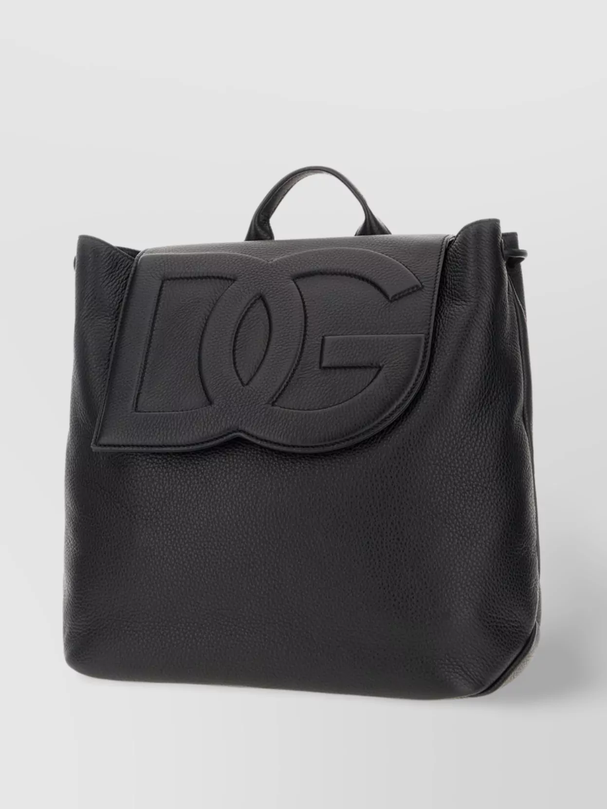 Dolce&Gabbana Leather Backpack With Adjustable Shoulder Straps