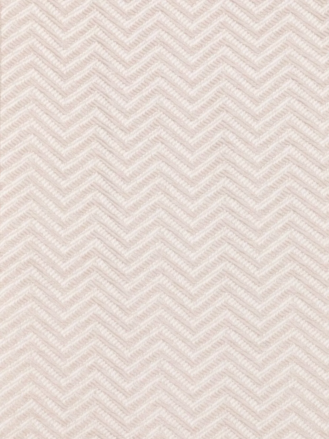 Emporio Armani Chevron Patterned Wool Scarf With Fringed Edges