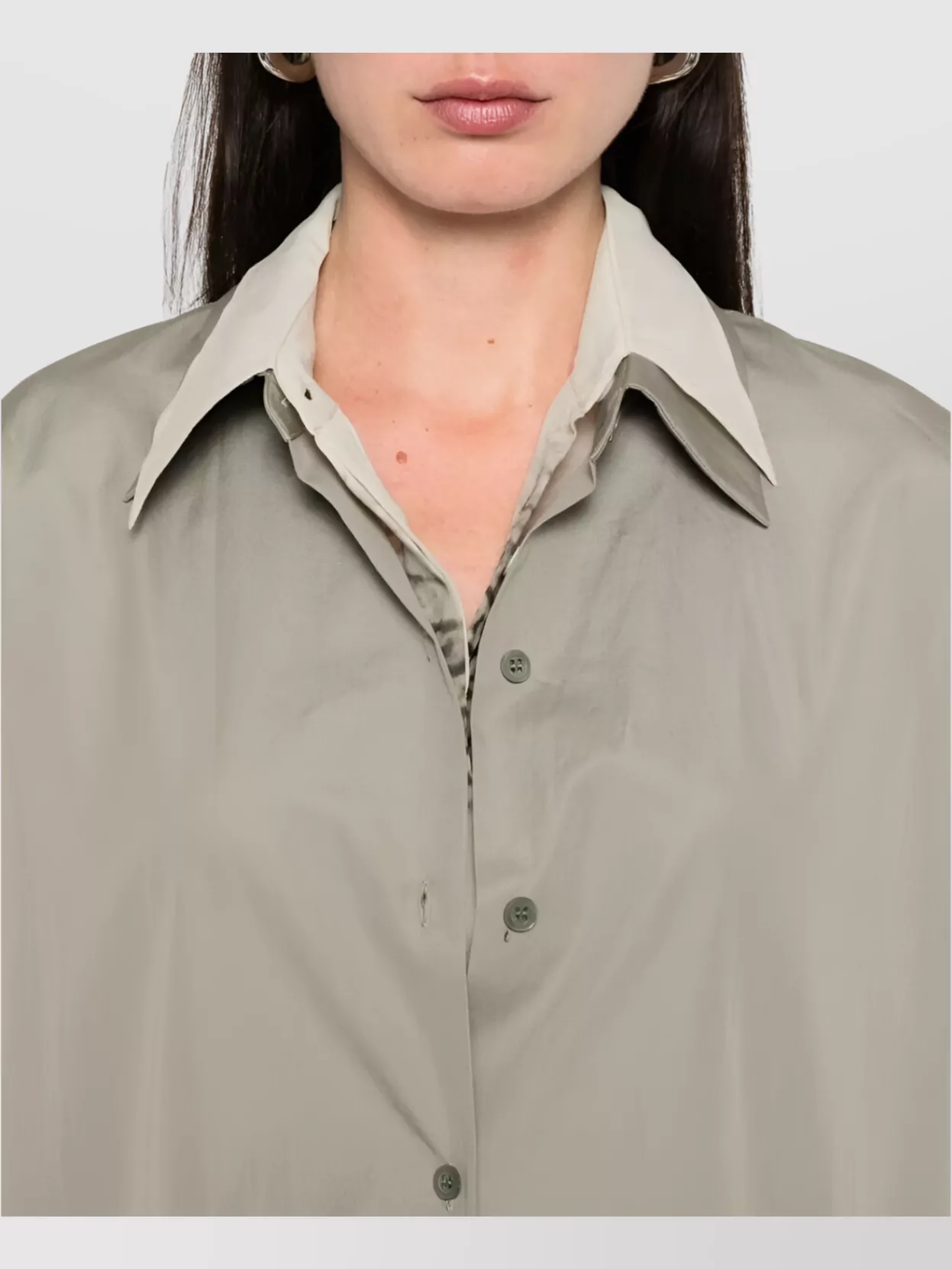 Dries Van Noten Midi Shirt Dress Dropped Shoulders