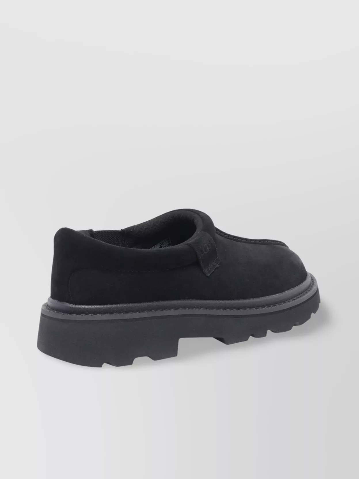 Ugg Mens Tasman Lug Suede And Shearling Slippers Blac