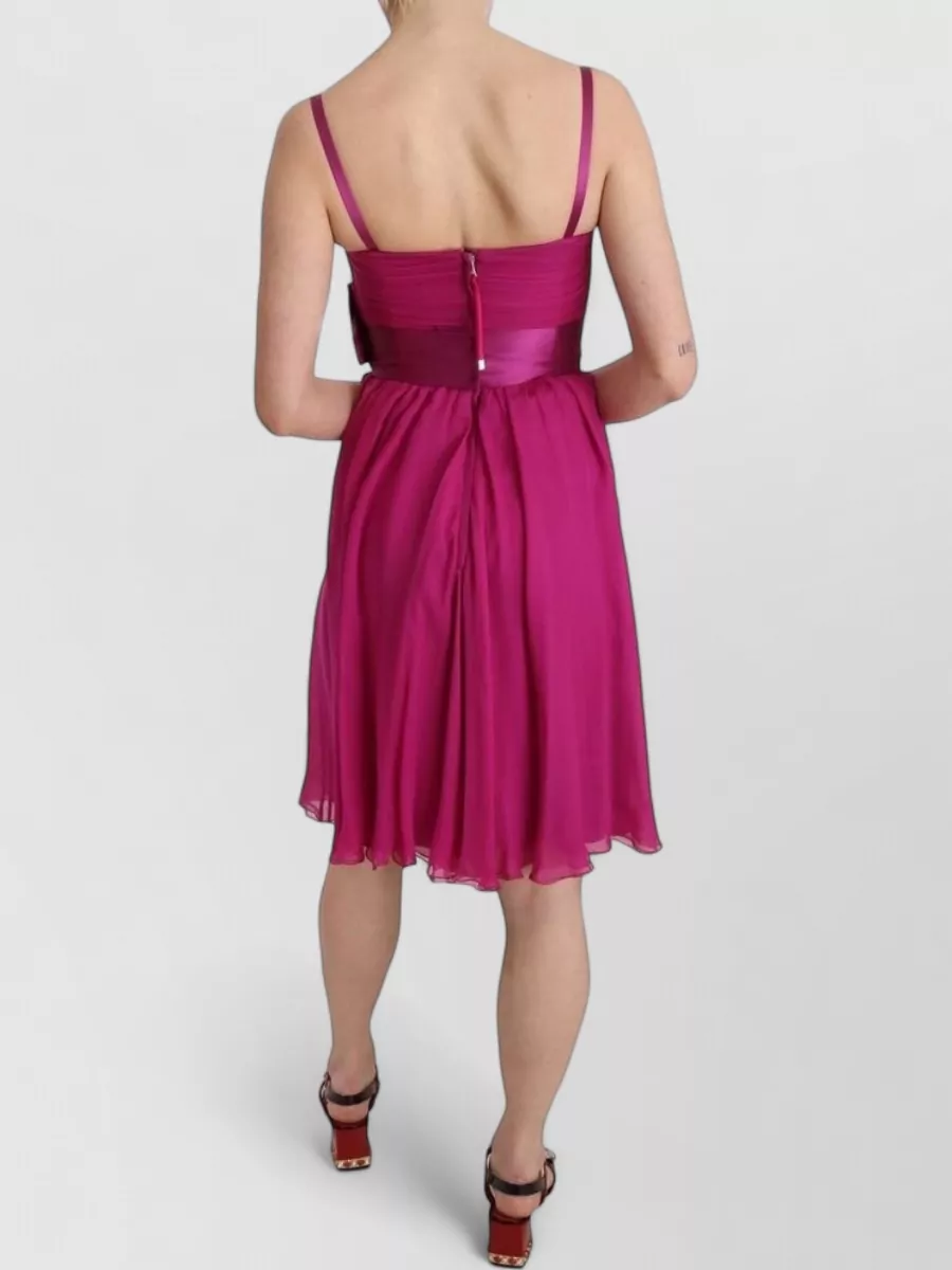 Dolce&Gabbana Silk Strapless Knee-Length Dress