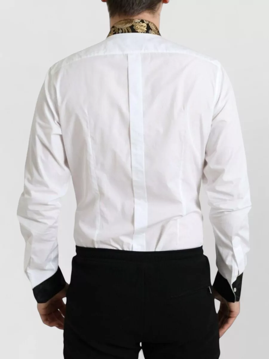 Dolce&Gabbana Cotton Jacquard Dress Shirt